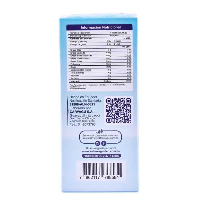 CITRATO DE MAGNESIO FRASCO X 60 TABLETAS