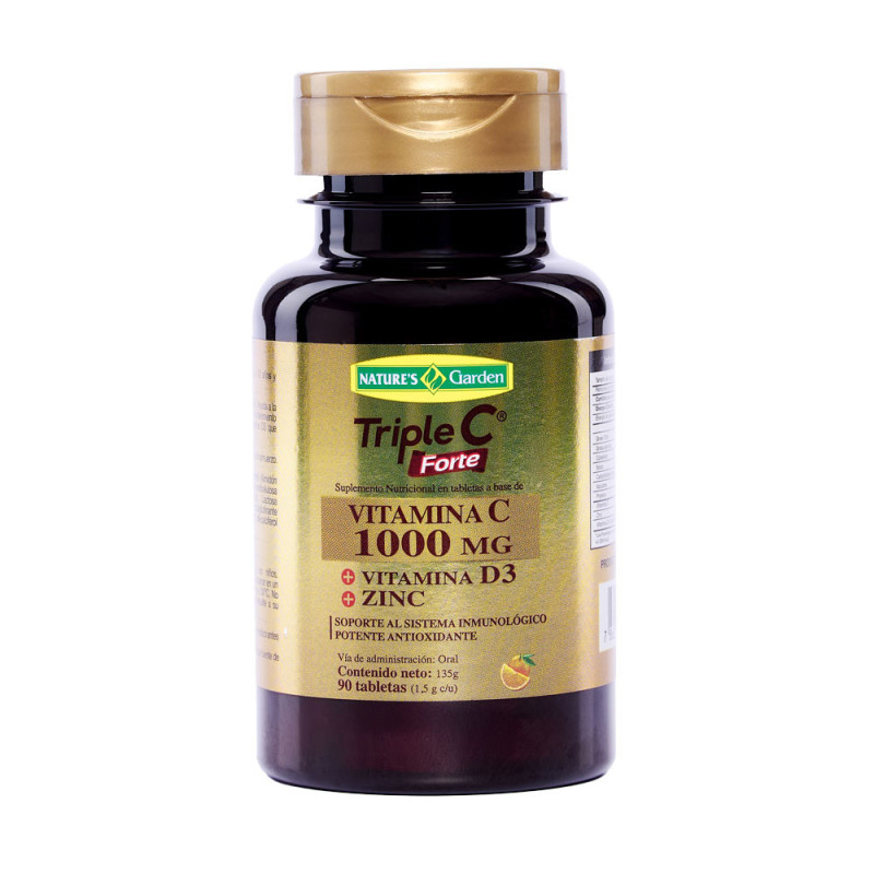 SUPLEMENTO NUTRICIONAL TABLETA TRIPLE C FRASCO 90 U.DT