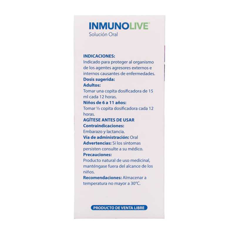 INMUNOLIVE JARABE FRASCO X 120 ML