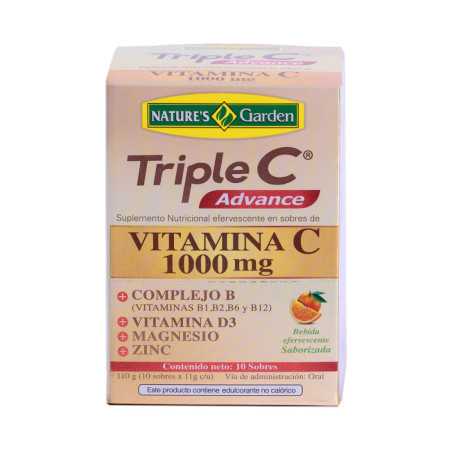 TRIPLE C ADVANCE SOBRES EFERVESCENTE CAJA X  10 U