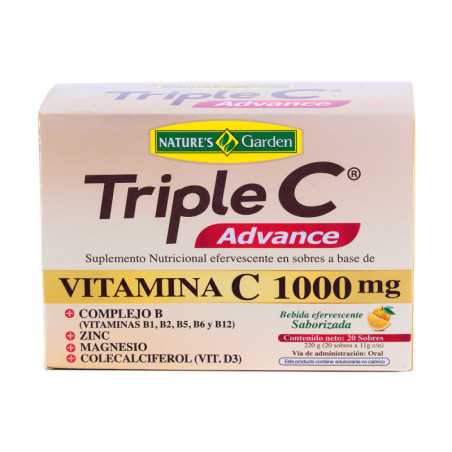 TRIPLE C ADVANCE SOBRES EFERVESCENTE TRIPLE C CAJA X  20 U