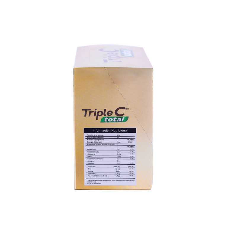 TRIPLE C TOTAL SOBRES EFERVESCENTE X 11 G CAJA X 20 U.