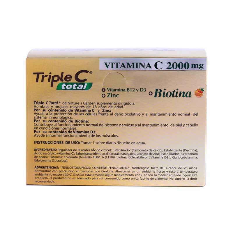 TRIPLE C TOTAL SOBRES EFERVESCENTE X 11 G CAJA X 20 U.