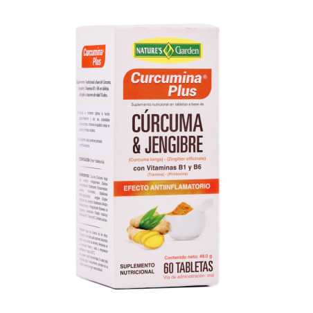CURCUMA +  JENGIBRE TABLETAS FRASCO X 60 UNIDADES