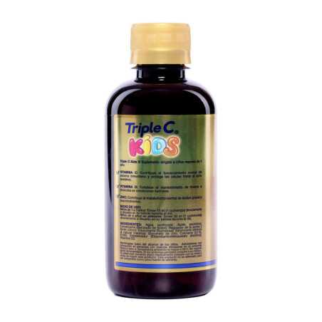 TRIPLE C KIDS JARABE  DE VITAMINA C 500 MG , VITAMINA D3 Y ZINC FRASCO X 240 ML