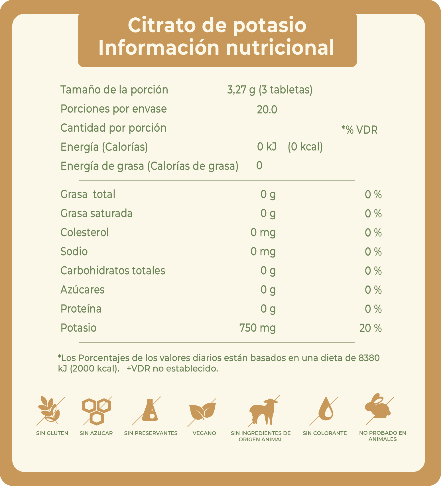 CITRATO DE POTASIO