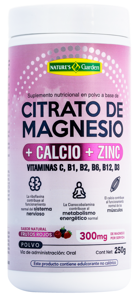 CITRATO DE MAGNESIO + CALCIO + ZINC + VITAMINAS