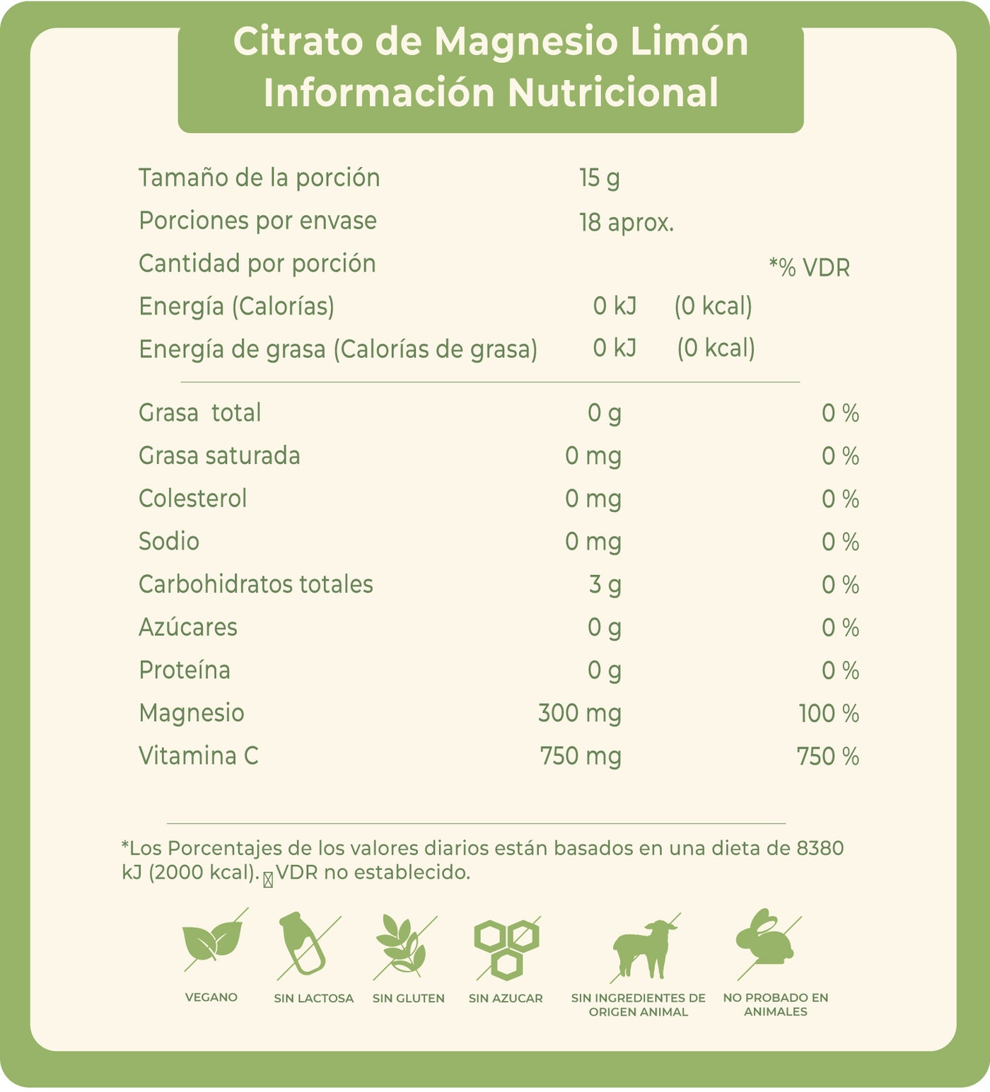 CITRATO DE  MAGNESIO + VITAMINA C