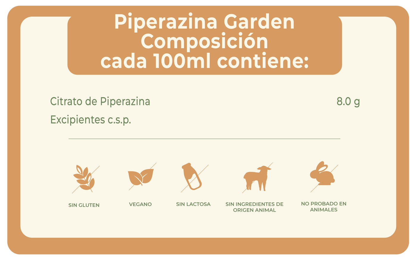 PIPERAZINA GARDEN