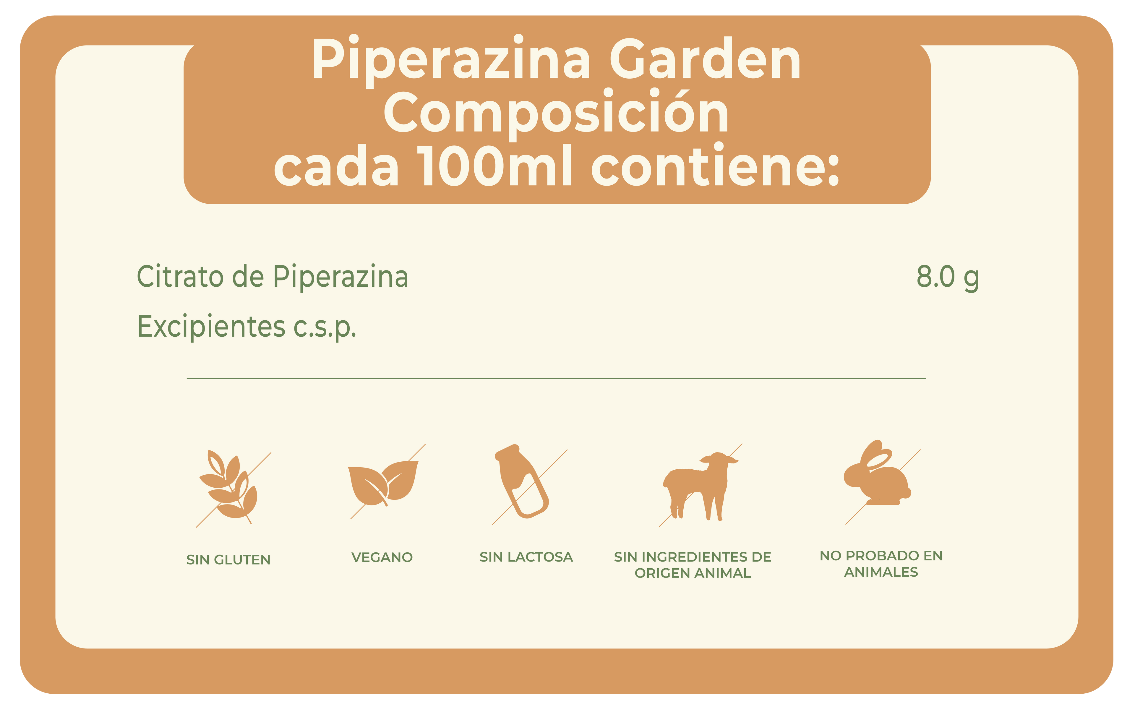 PIPERAZINA GARDEN