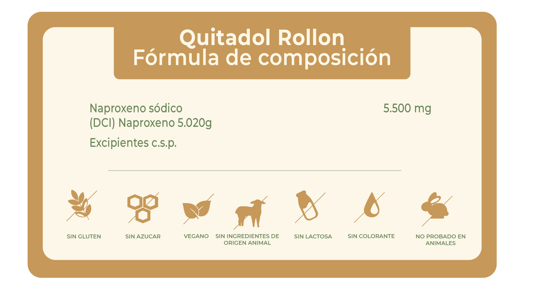 ROLL - ON QUITADOL